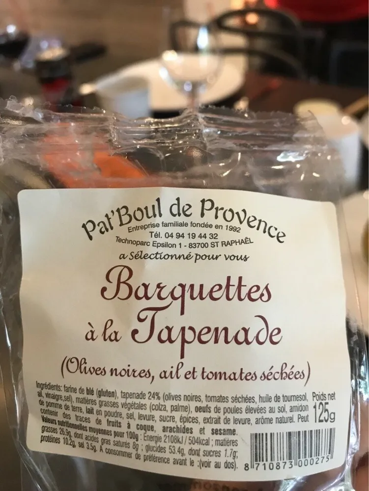Barquettes a la tapenade