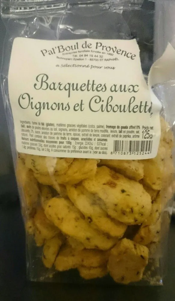 Barquettes aux oignons et ciboulette