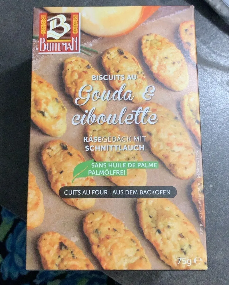 Biscuit au gouda et ciboulette