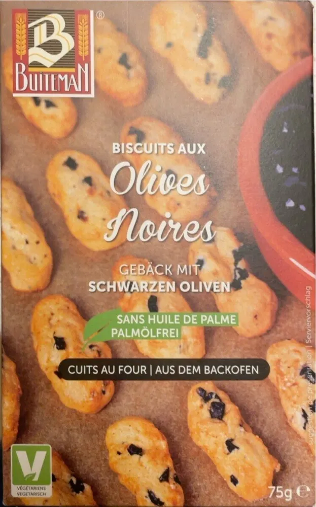Biscuits aux olives noires