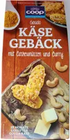 Käsegebäck mit Cashewnüssen und Curry