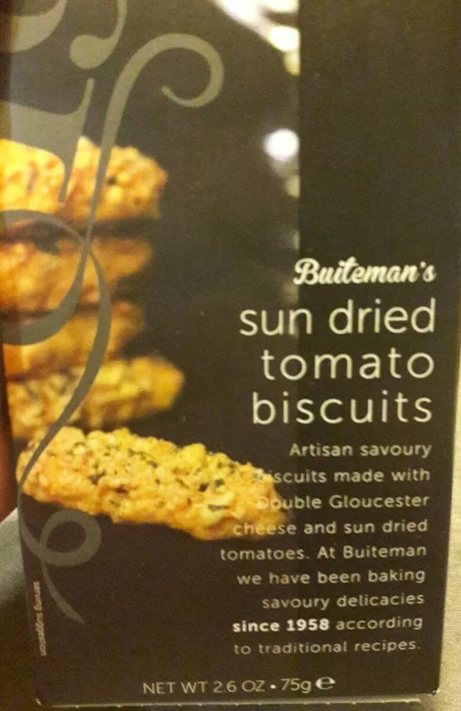 Sun dried tomato biscuits