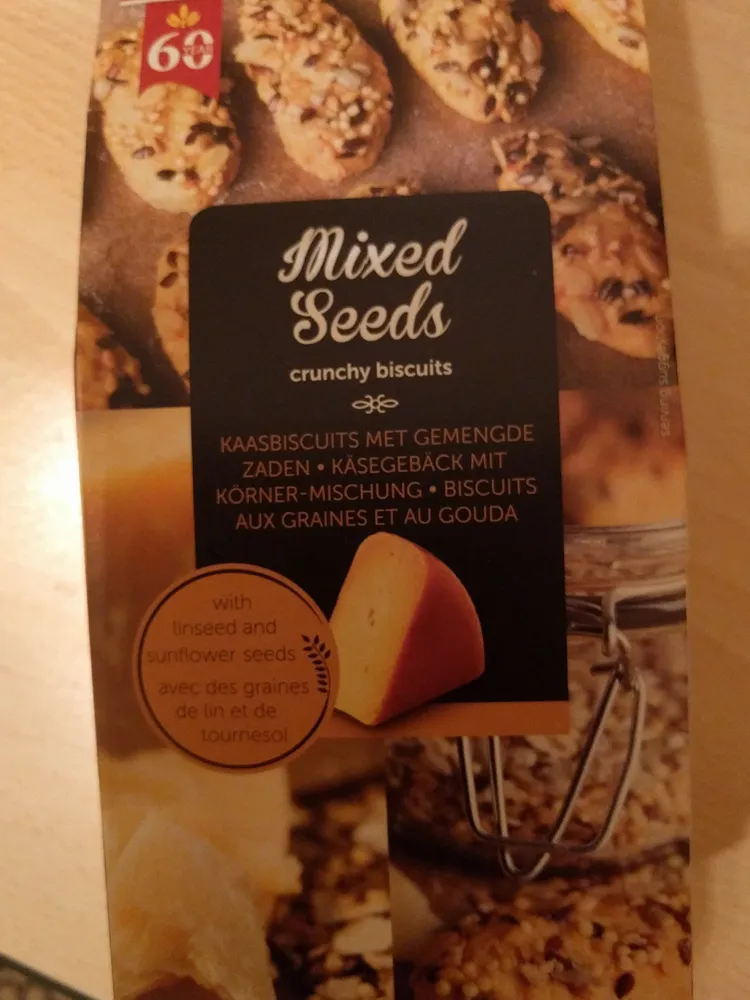 Gouda and Mixed Seeds Biscuits