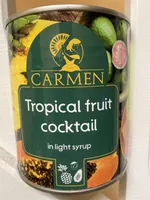 Cocktail fruits tropicaux au sirop