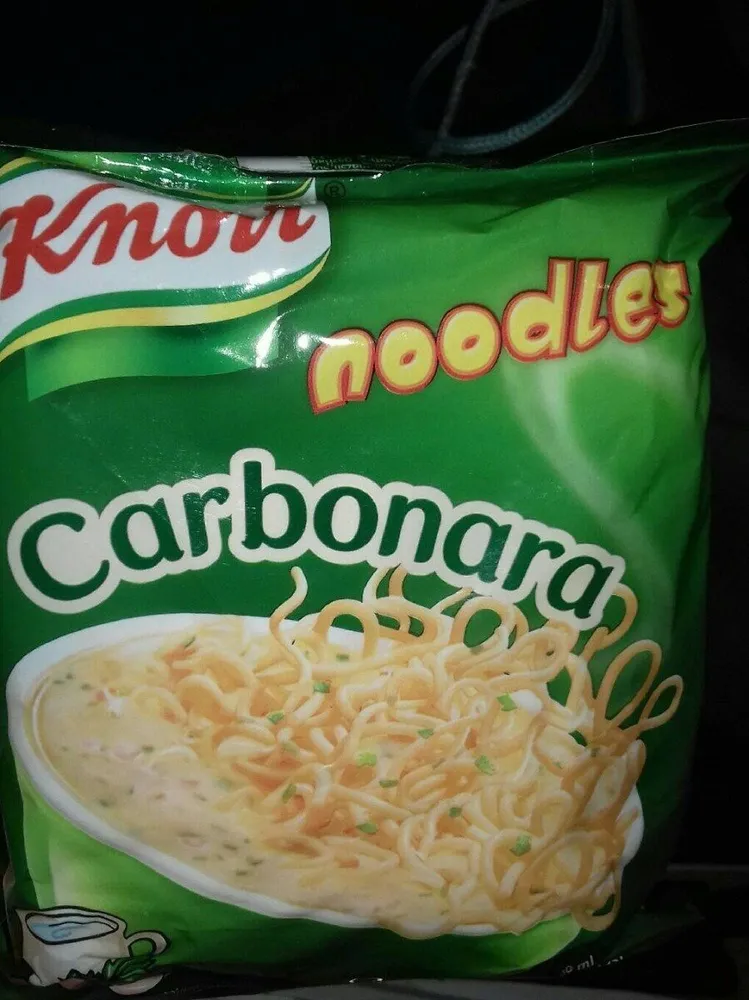 Noodles carbonara