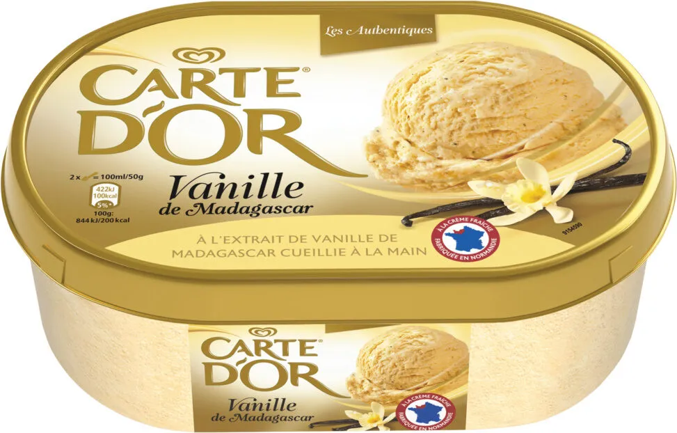 Carte D'or Les Classiques Glaces Vanille de Madagascar 750 ML
