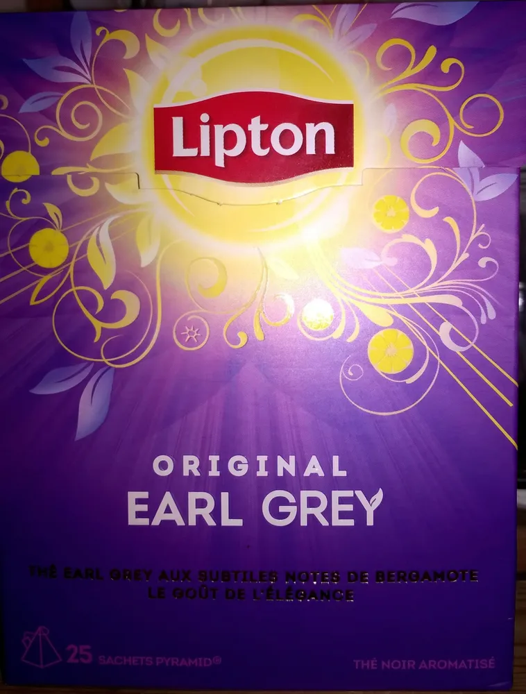 Lipton Thé Original Earl Grey 25 Sachets
