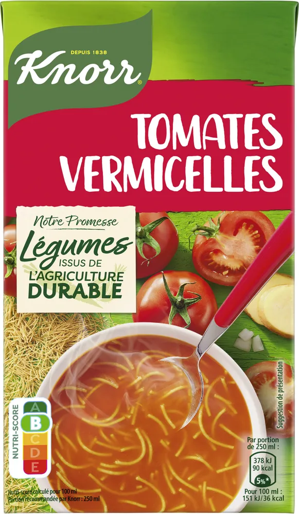 Soupe Tomates Méditerranéennes Vermicelles