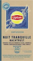 Lipton Infusion Nuit Tranquille 10 Capsules Compatibles Nespresso®
