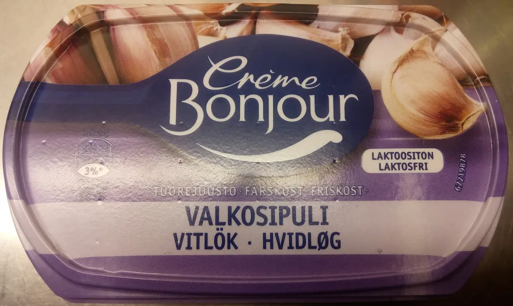Crème Bonjour laktosfri färskost vitlök