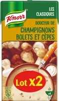 Knorr Soupe Douceur de Champignons Bolets et Cèpes 1l Lot x 2