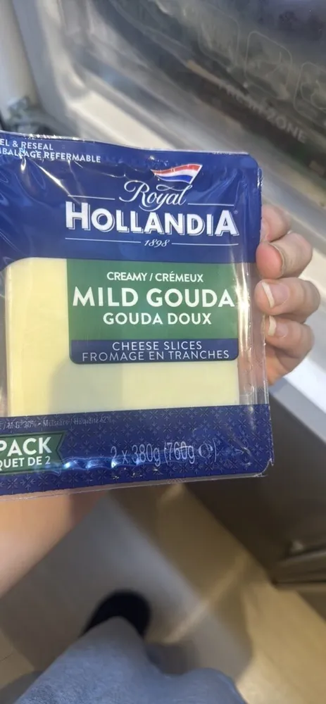 Gouda cheese slices