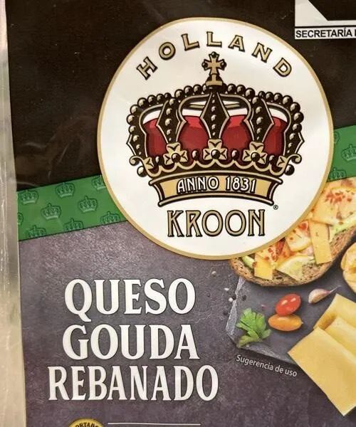 Queso Gouda rebanado