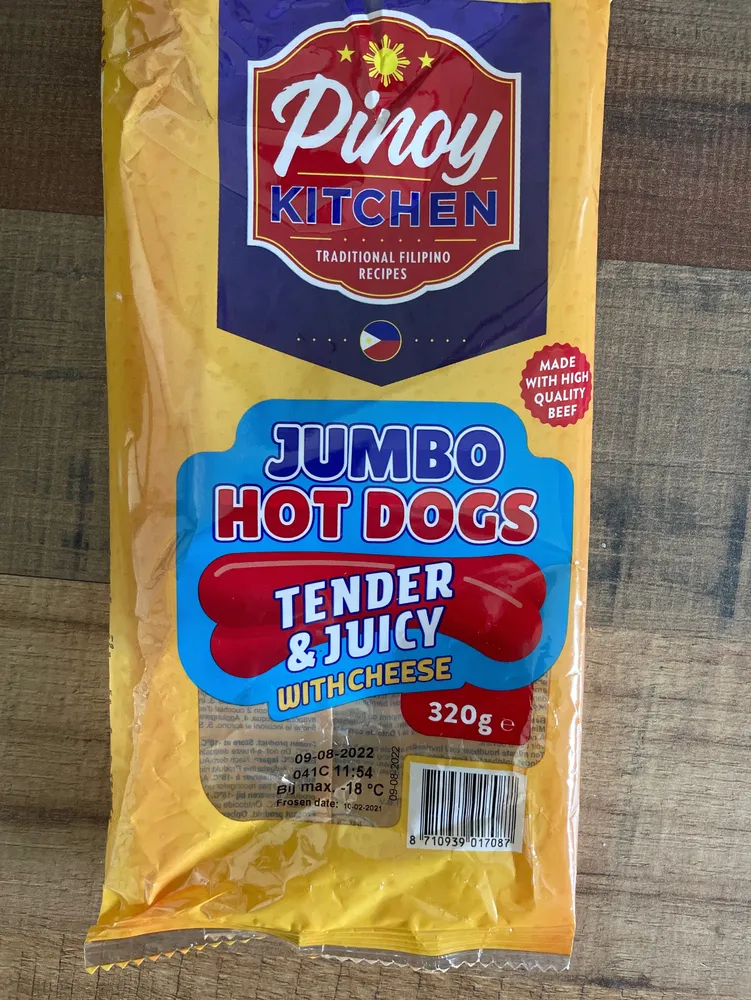 Jumbo Hot Dogs Tender & Juicy with Cheese