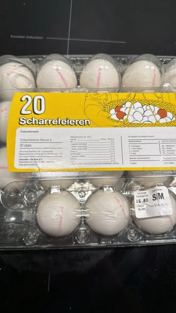 Scharreleieren Klasse A, 20 stuks