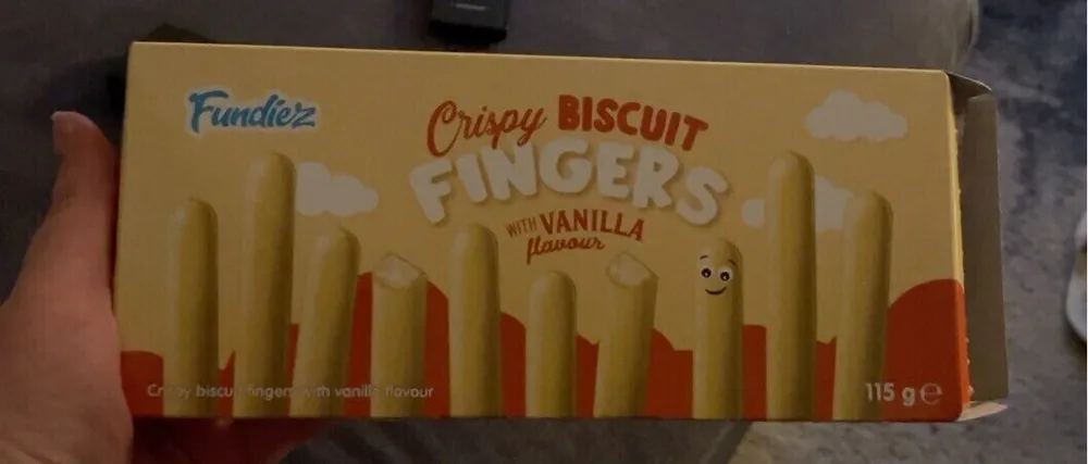 Crispy biscuit fingers