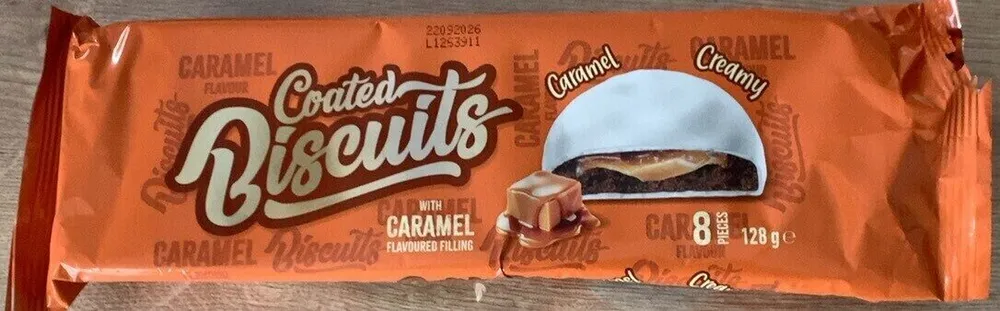 Coated biscuits