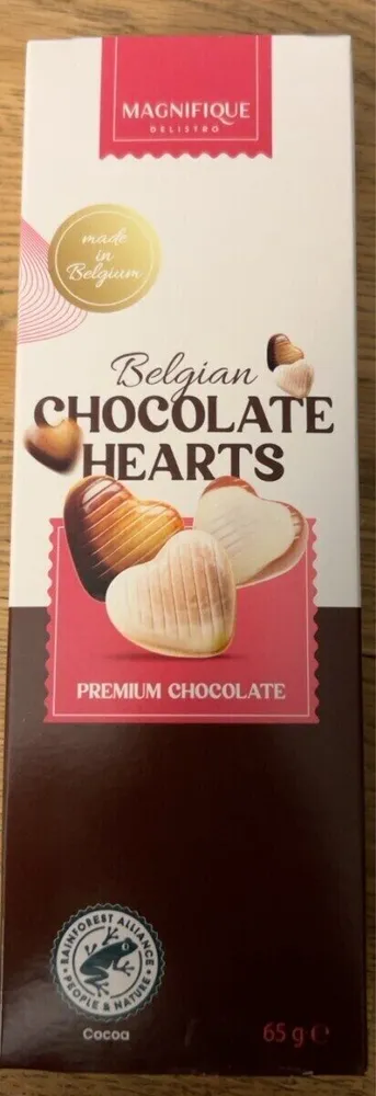 Belgian chocolate hearts