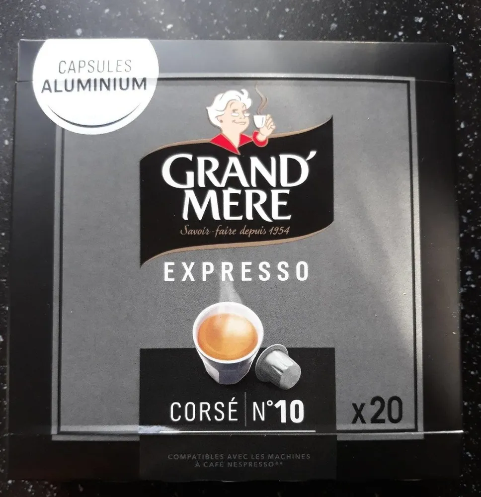Espresso corsé n°10 café en capsules aluminium