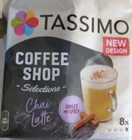 Coffee Shop Selection Chai Latte Sweet and Spicy