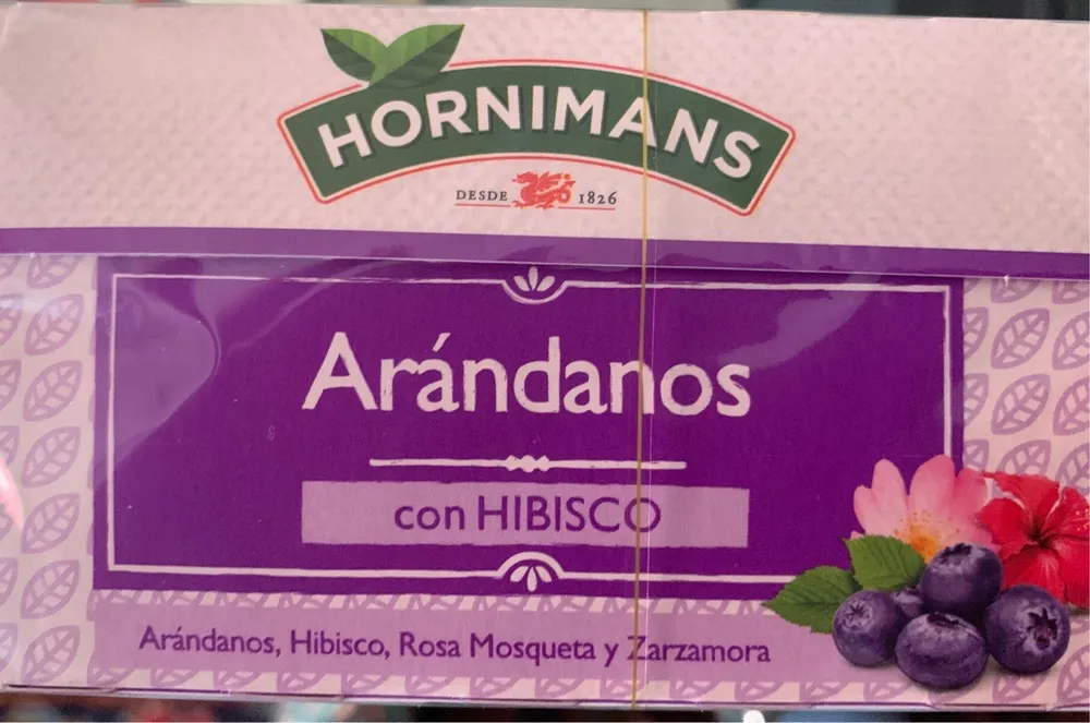 Arandanos con hibisco