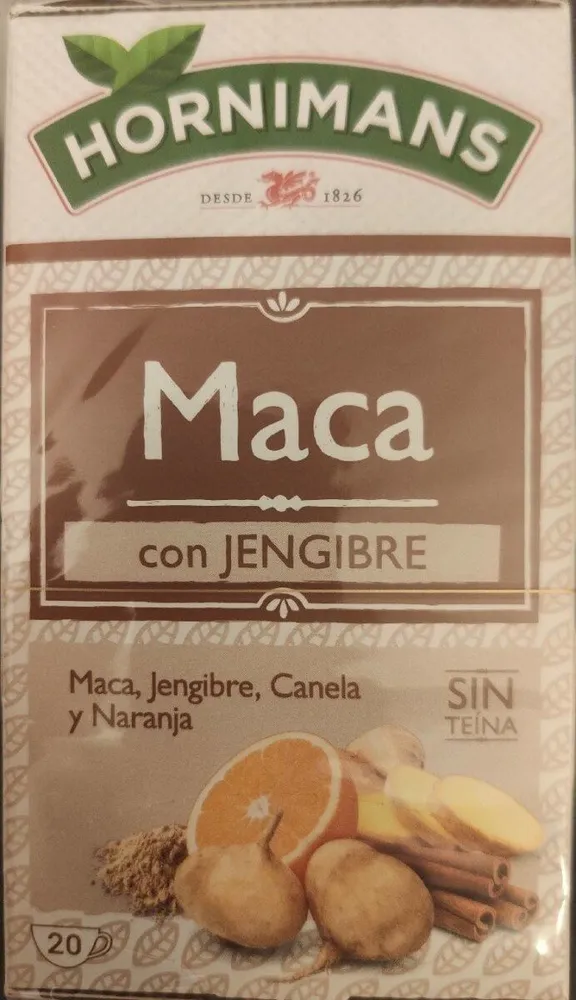 Maca con jengibre