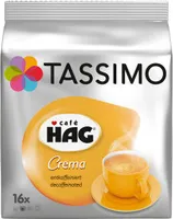 Tassimo Café Hag Crema Decaffeinated, Caffeine Free Coffee