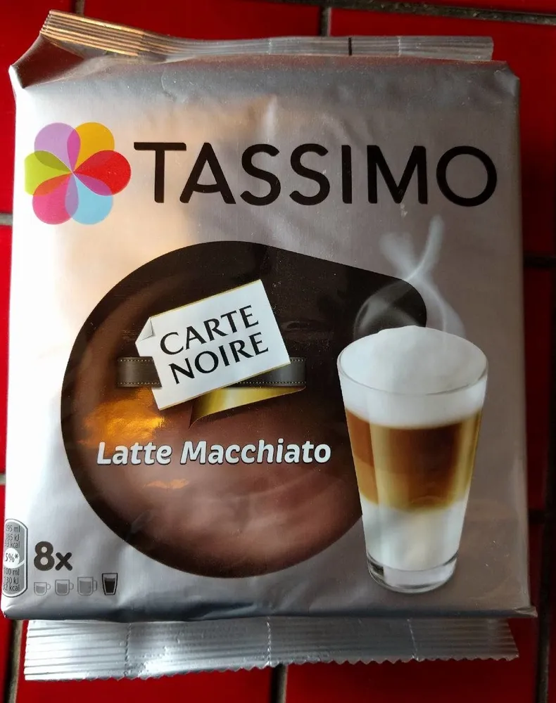 Tassimo Carte Noire Latte Pods X8