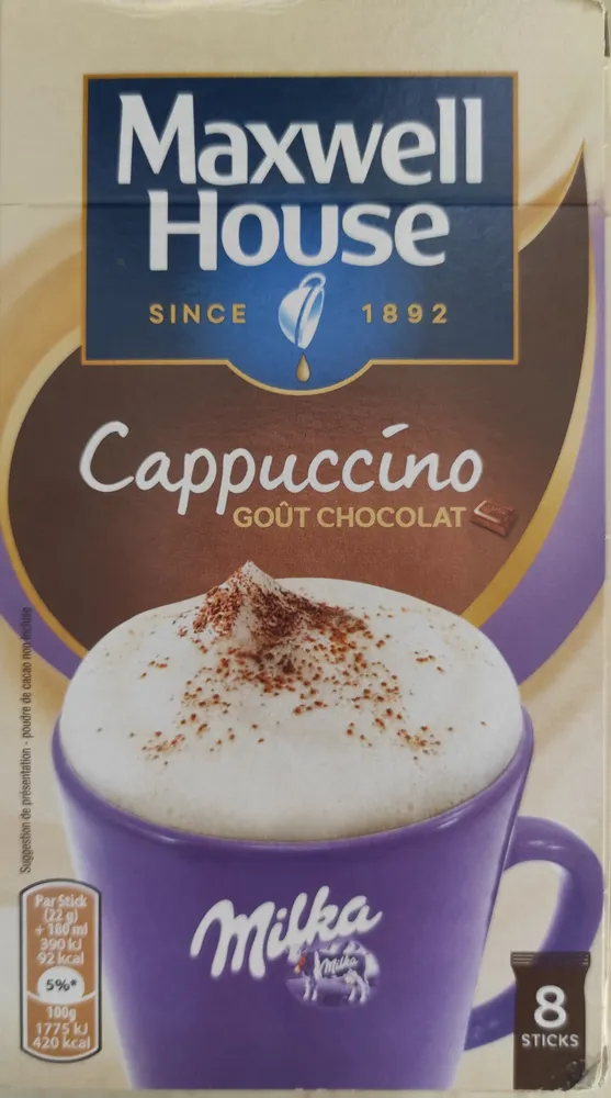 Cappuccino Goût chocolat Milka