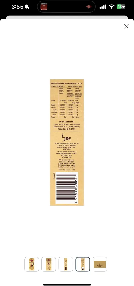 Liquid espresso Medium Roast