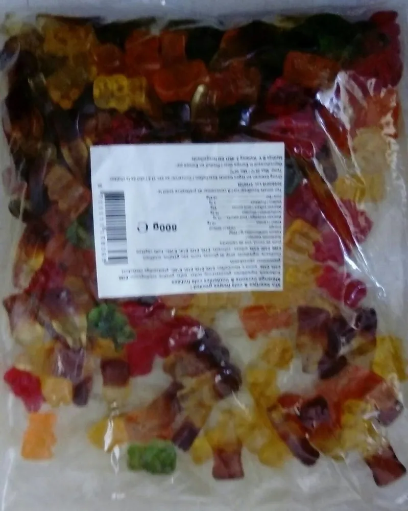 Oursons et bouteilles bonbons