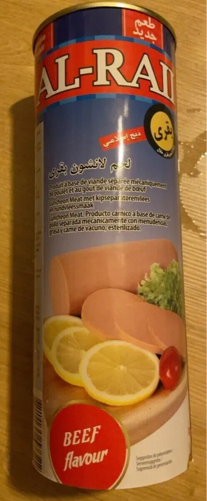Produit à base de viande spéparée mécaniquement de poulet au goût boeuf