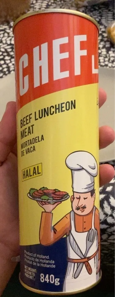 Beef luncheon meat