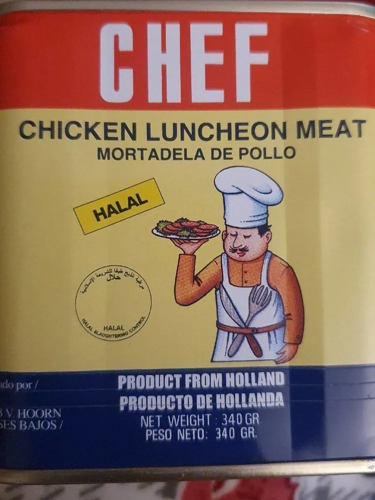 Chef chicken luncheon meat