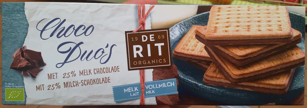 Choco Duo's met 25% melk chocolade