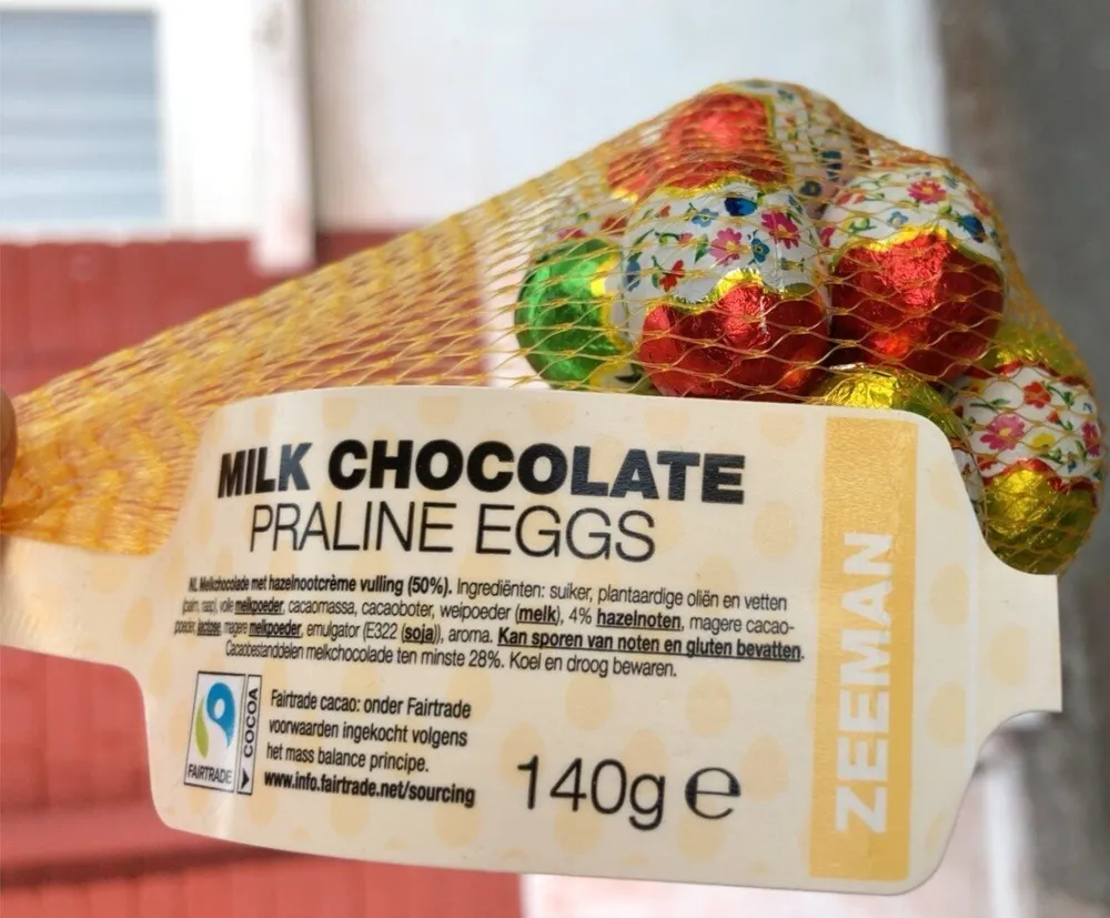 Chocolat au lait fourrés à la crème de noisette
