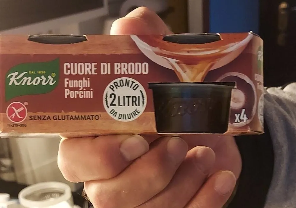 Cuore di brodo funghi porcini