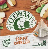 Elephant Tisane Pomme Cannelle 20 Sachets Pyramid®