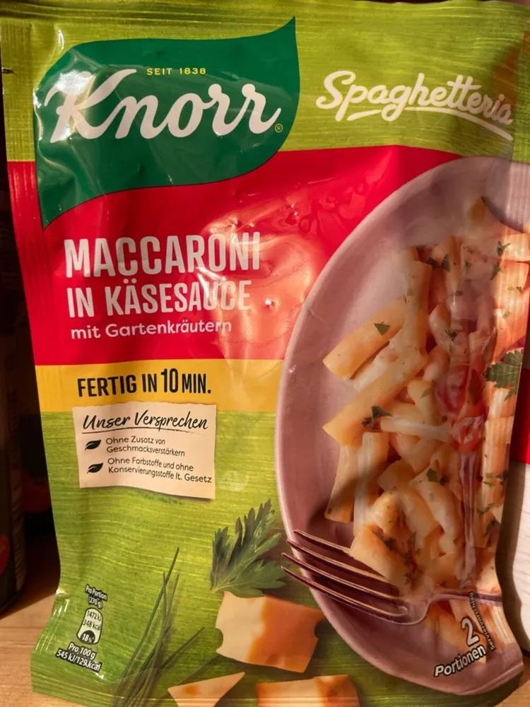 Maccaroni in Käsesauce