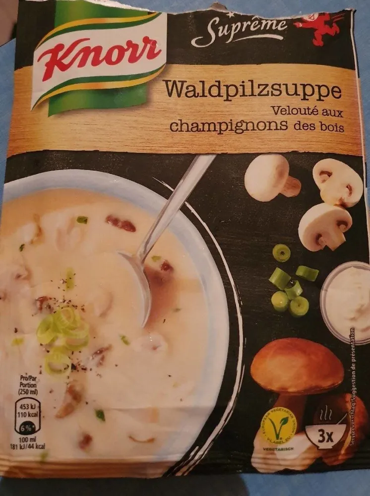 Veloute champignons des bois