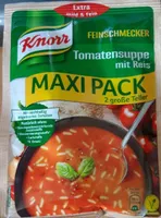Soupe de tomate avec riz