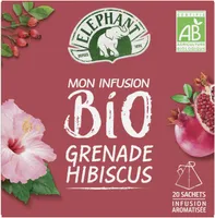 Elephant Mon Infusion Bio Grenade Hibiscus 20 Sachets Pyramid®
