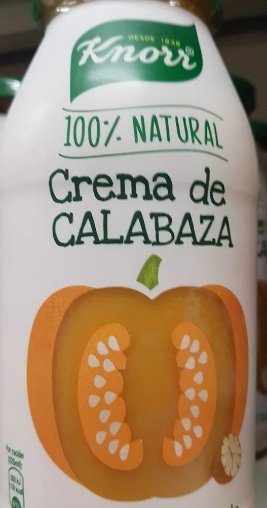 Crema de calabaza con nuez moscada 100% natural