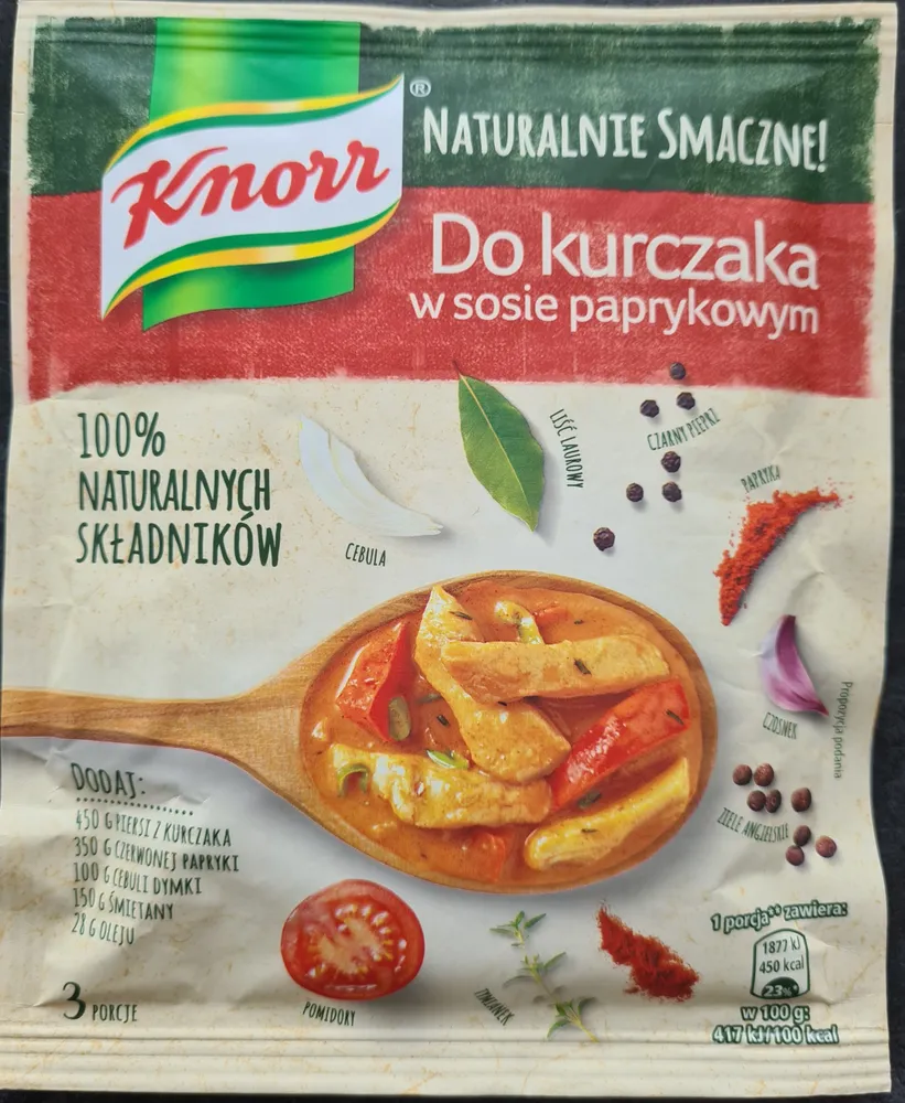 Do kurczaka w sosie paprykowym