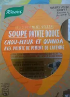 Soupe patate douce chou-fleur et quinoa