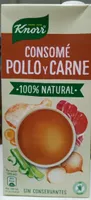 Consomé de pollo y carne