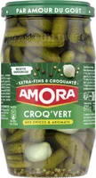 Amora Croq'Vert Cornichons Extra-Fins Bocal 370g