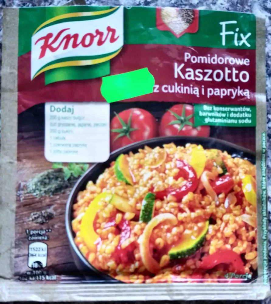 Fix Pomidorowe kaszotto z cukinią i papryką