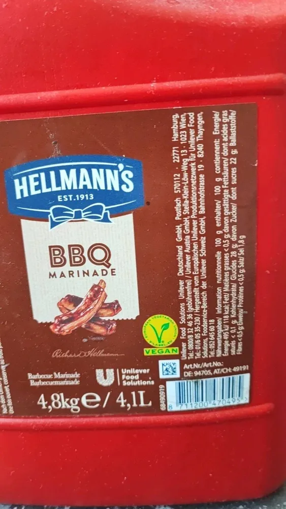 Hellmann's BBQ Marinade