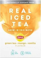 Real Iced Tea -- green tea + mango + vanilla flavpur